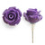 Flower Earrings Grape Rose