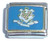 Connecticut State Flag Italian Charm