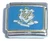 Connecticut State Flag Italian Charm