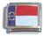North Carolina State Flag Italian Charm