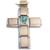 Italian Charm Cross Necklace December