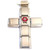 Italian Charm Cross Necklace January
