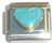 Sweet On Light Blue Heart Italian Charm