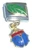 Dangle Blue Ladybug Italian Charm