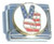 Peace American Flag Italian Charm
