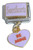Dangle Purple Hug Me Italian Charm
