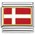 Flag of Denmark Italian Charm