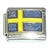 Flag of Sweden Italian Charm