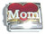 Mom Red Heart Italian Charm