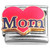 Mom Red Heart Italian Charm