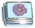 Pink Flower White Background Italian Charm
