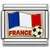 France Flag Soccer Italian Charm
