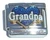 Grandpa Blue Heart White Letters Italian Charm