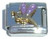 Dragonfly Purple Italian Charm