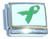 Green Ribbon Italian Charm
