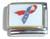 Red Blue Star Ribbon Italian Charm