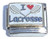 I Love Lacrosse Italian Charm