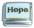 Hope White Background Italian Charm