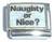 Naughty Or Nice Italian Charm