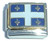 Quebec Flag Italian Charm