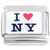 I Love New York Italian Charm