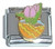 Egg And Flower Italian Charm