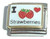 I Love Strawberries Italian Charm