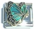 December Flying Butterfly Italian Charm