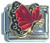 July Flying Butterfly Italian Charm