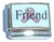 Friend With Pink Ribbon Italian Charm