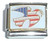 American Flag Bird Italian Charm