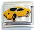Yellow Car Italian Charm