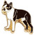 Boston Terrier Dog Floating Locket Charm