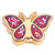 Red Butterfly Floating Locket Charm