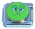 Green Sick Smiley Italian Charm