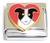 Dog In Red Heart Italian Charm