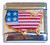 Patriotic US Italian Charm
