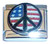 Patriotic Peace Sign Italian Charm