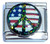Patriotic Peace Sign Italian Charm