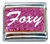 Foxy Pink Italian Charm