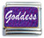 Goddess Purple Italian Charm