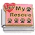 Luv My Rescue Pink Italian Charm