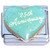 25th Anniversary Blue Heart Italian Charm