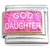 God Daughter Pink Goddaughter Italian Charm