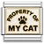 Property of My Cat White Italian Charm
