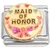 Maid of Honor with Heart Italian Charm