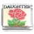 Daughter Red Rose Italian Charm