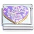 Loving You Purple Heart Italian Charm