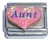 Aunt On Pink Heart Italian Charm