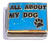 All About My Dog On Blue Italian Charm